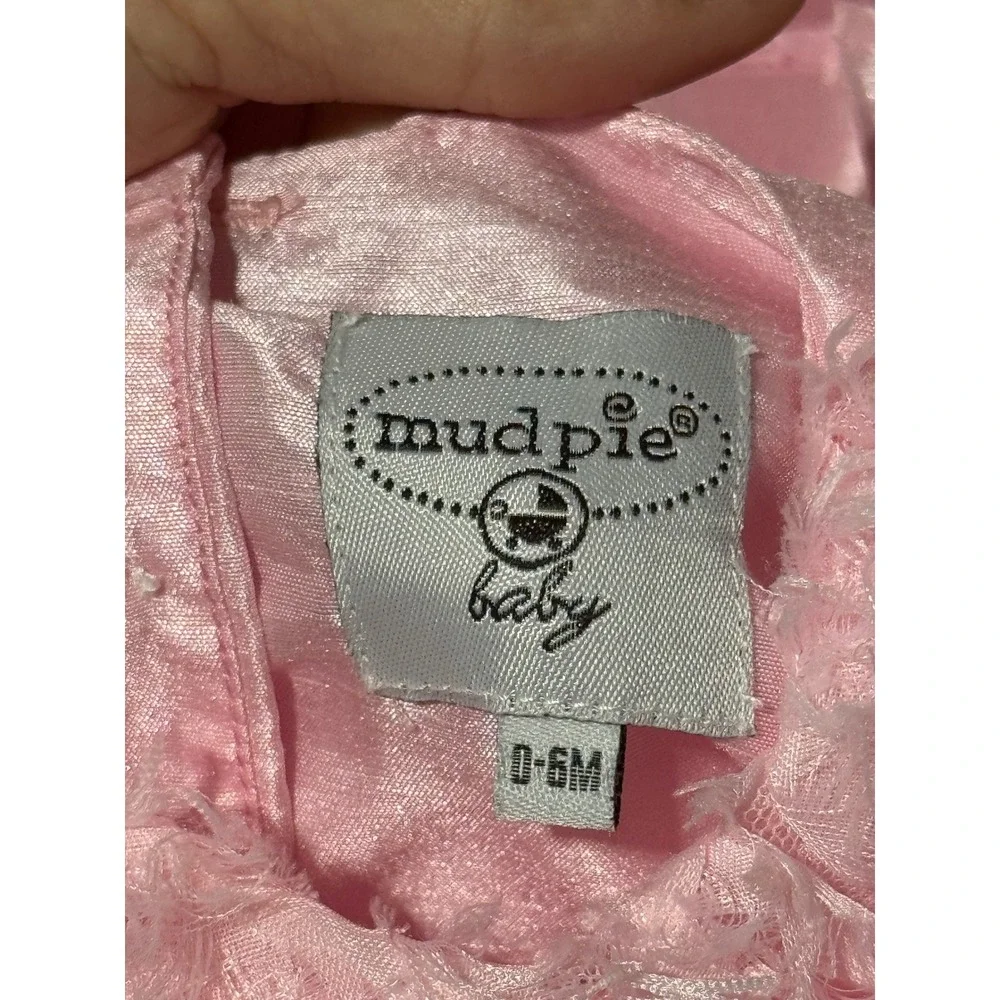 Bundle of 2 Baby Girl Formal Dresses Blue (3-6m) & Pink (0-6m)